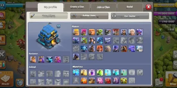 COC236 Max TH12 Heroes, Full Hero Equipment, 5 Builders, Name Change Available 